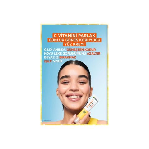 Garnier Günlük Güneş Koruyucu Fluid Yüz Kremi Işıltılı Doku