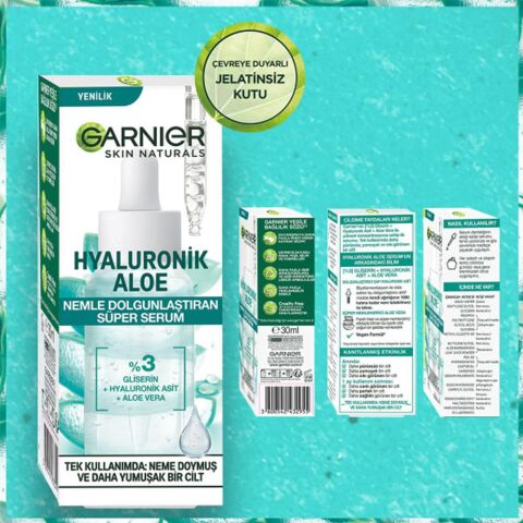 Garnier Süper Serum Dolgunlaştıran Hyaluronik Aloe 30 ml