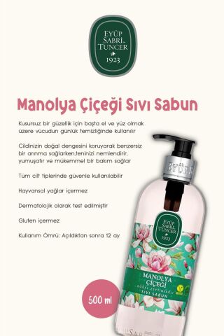 Manolya Çiçeği 6 AL 5 ÖDE Sıvı Sabun 500 ML ve ROSIE Hediyeli