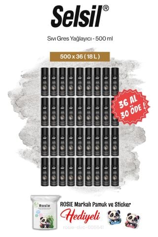 Selsil 36 AL 30 ÖDE Sıvı Gres Yağlayıcı, 500 ml ve rosie pamuk