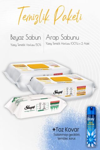 Düvenci Temizlik Paketi 11 (2 adet 100'lü, 1 adet 50' li ve Toz kovar)