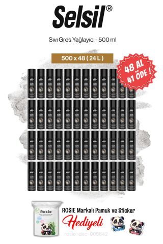 Selsil 500 ml, 48 AL 41 ÖDE Sıvı Gres Yağlayıcı ve rosie pamuk