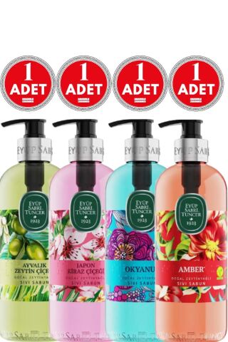 Eyüp Sabri Tuncer Ayvalık Zeytin, Japon Kiraz, Okyanus ve Amber Sıvı Sabun 500 ml