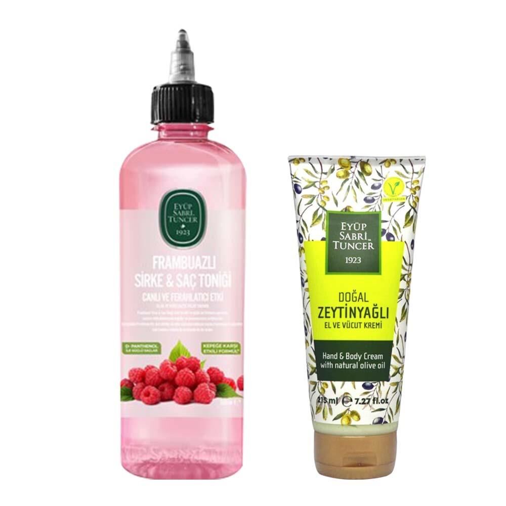 Frambuazlı Sirke & Saç Toniği 500 ml ve El Kremi