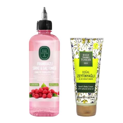 Frambuazlı Sirke & Saç Toniği 500 ml ve El Kremi