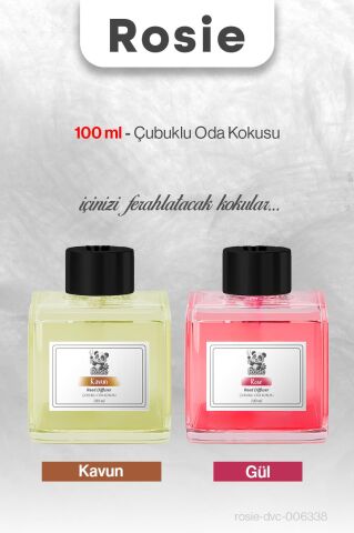 ROSIE Kavun ve Gül Çubuklu Oda Kokusu 100 ml