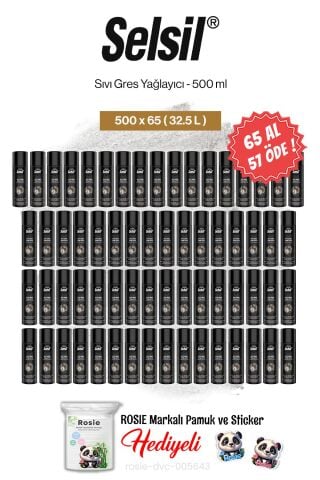 Selsil 65 AL 57 ÖDE Sıvı Gres Yağlayıcı 500 ml ve rosie pamuk