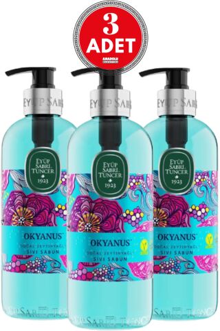 Eyüp Sabri Tuncer Doğal Zeytinyağlı Sıvı Sabun Okyanus 500 ml x 3 Adet