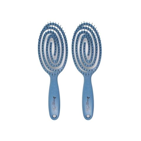 Nascita Üç Boyutlu Flexible Saç Fırçası Mavi x 2