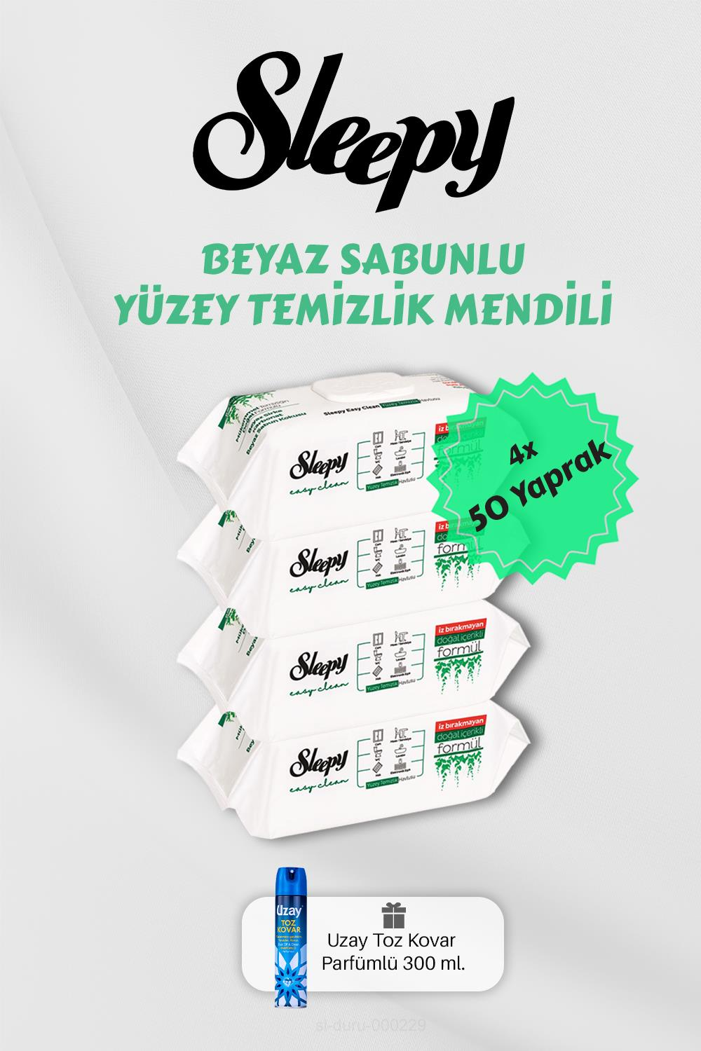 200 Adet Beyaz Sabunlu Havlu, Toz Kovar Hediyeli
