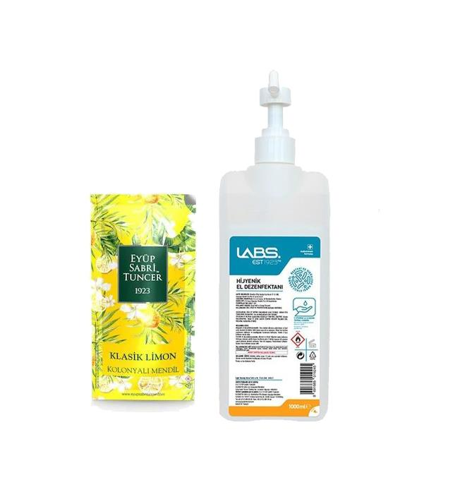 EST Dezenfektan 1 Lt+150'li K.Limon Kolonyalı Islak Mendil