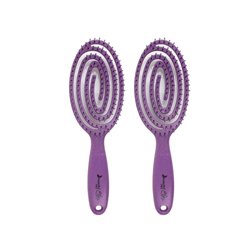 Nascita Üç Boyutlu Flexible Saç Fırçası Mor x 2
