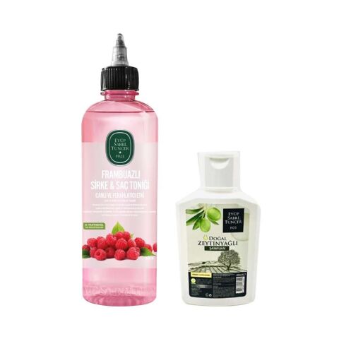 Frambuazlı Sirke & Saç Toniği 500 ml x zeytinyağlı şampuan 200 ml