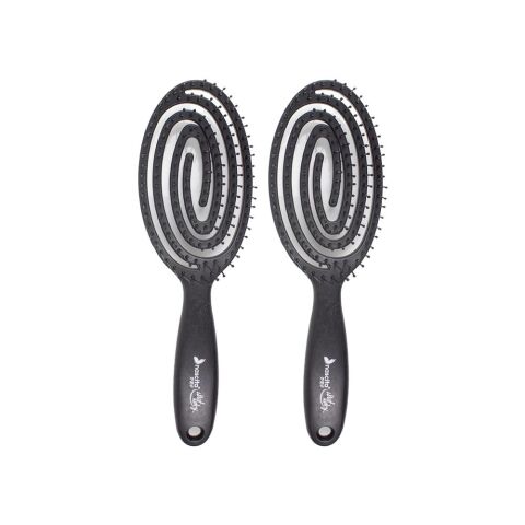 Nascita Üç Boyutlu Flexible Saç Fırçası Siyah x 2