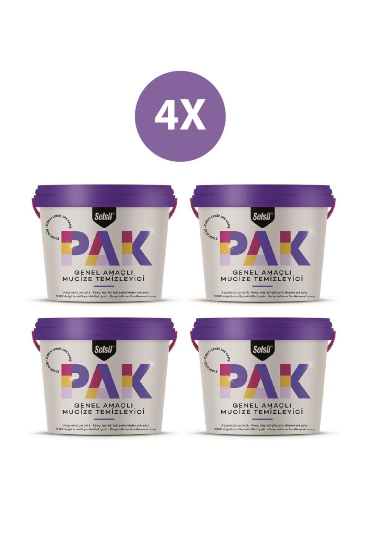 Selsil Pak Genel Amaçlı Mucize Temizleyici 4'lü 500 Gr