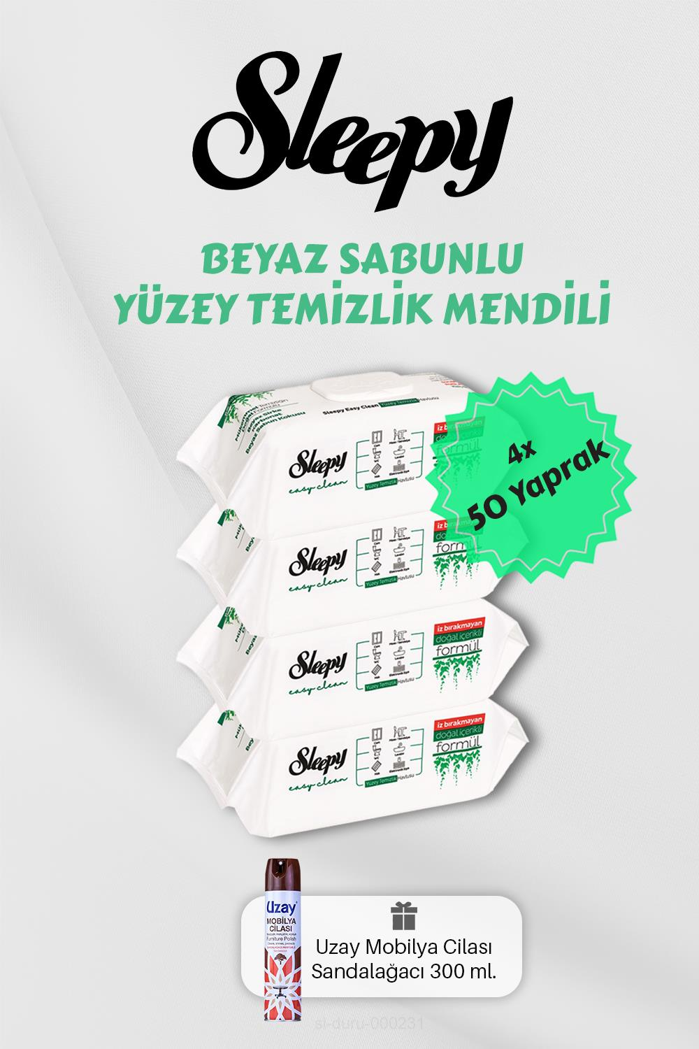 200 Adet Beyaz Sabunlu Havlu, Mobilya Cilası Hediyeli