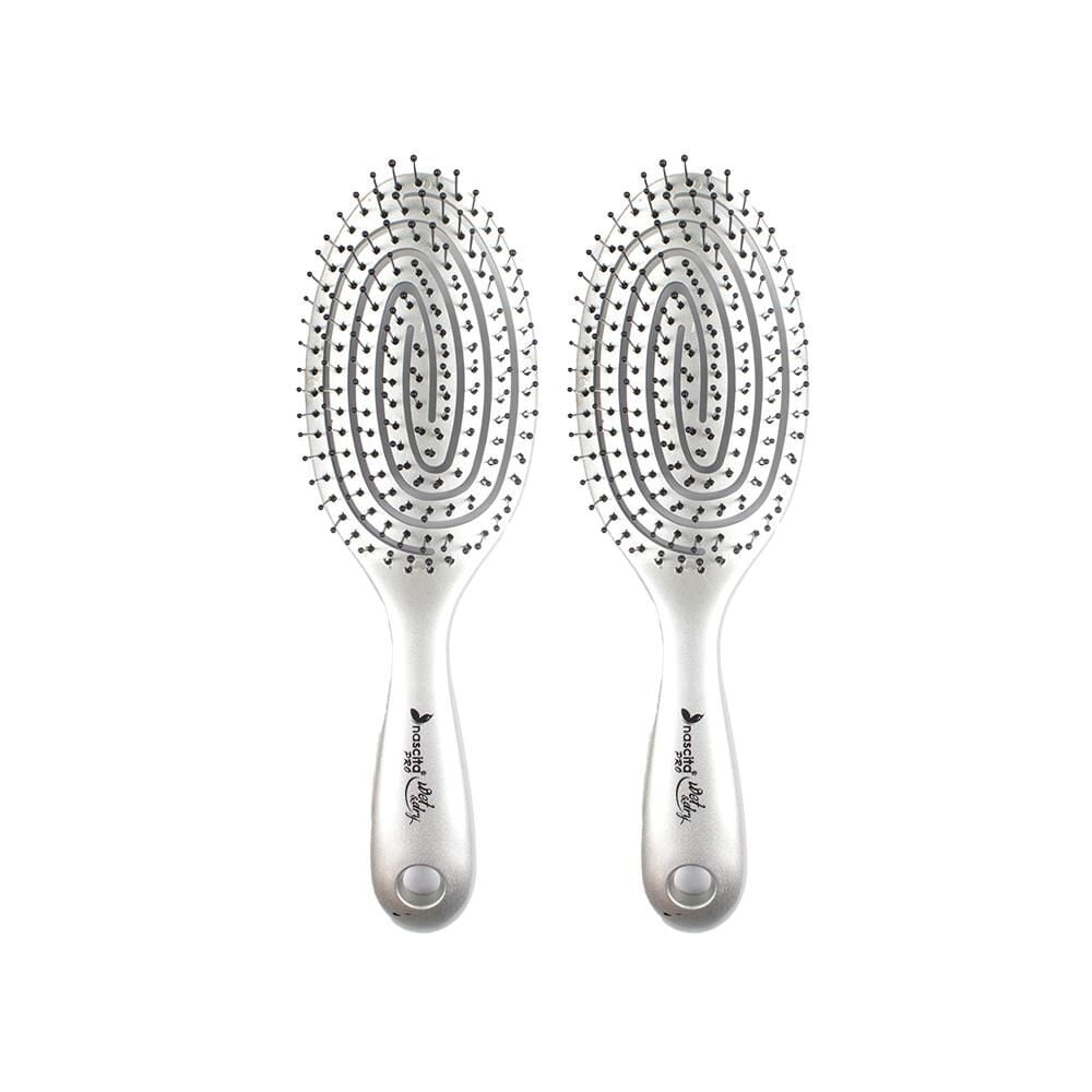 Nascita Üç Boyutlu Oval Saç Fırçası Gri x 2