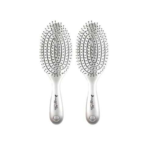 Nascita Üç Boyutlu Oval Saç Fırçası Gri x 2
