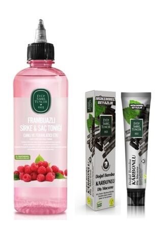 Eyüp Sabri Tuncer Frambuazlı Sirke & Saç Toniği 500 ml ve Diş Macunu