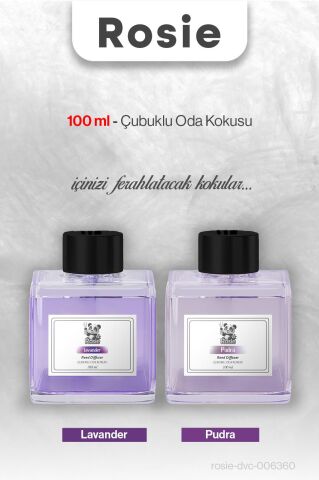 Lavanta ve Pudra ROSIE Çubuklu Oda Kokusu 100 ml
