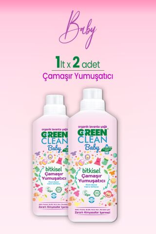 U Green Clean Baby Çamaşır Yumuşatıcı 1 L x 2 Adet