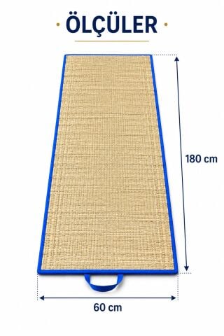 Hasır Mat 3'lü,Kamp Matı 60x180 cm