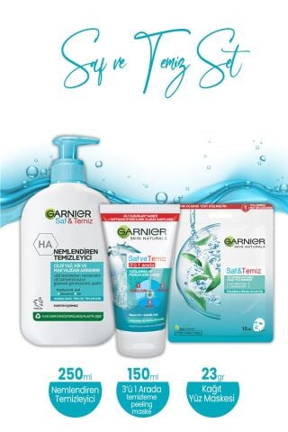 Garnier 3' ü 1 Arada Saf & Temiz Bakım Seti