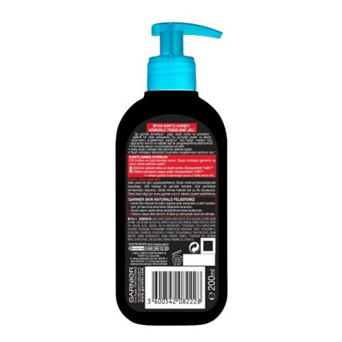 Garnier Siyah Nokta Karşıtı Temizleme Jeli Saf & Temiz Kömür 200 ml