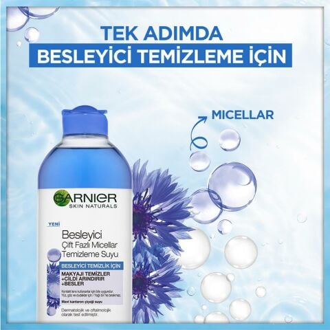 Garnier Micellar Temizleme Suyu Besleyici Çift Fazlı 400 ml