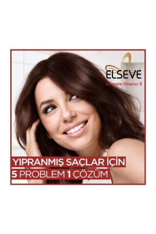 Elseve Komple Onarıcı 5 Yapılandırıcı Bakım Şampuanı 2'si 1 Arada 450 Ml 3'lü Set