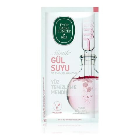 Mistik Gül Suyu Yüz Temizleme Mendili 30'lu Paket (Büyük Boy)