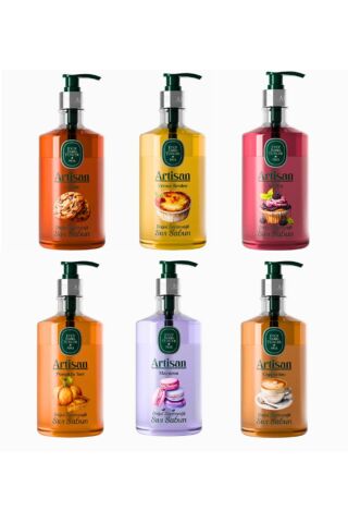 Artisan Sıvı Sabun Seti Pumpkin Tart, Macaron, Muffin, Creme Brulee, Cappucino ve Cookie