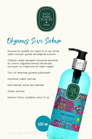 Sıvı Sabun Özel Paket Eyüp Sabri Tuncer 500 Ml 6'lı ve ROSIE Hediyeli