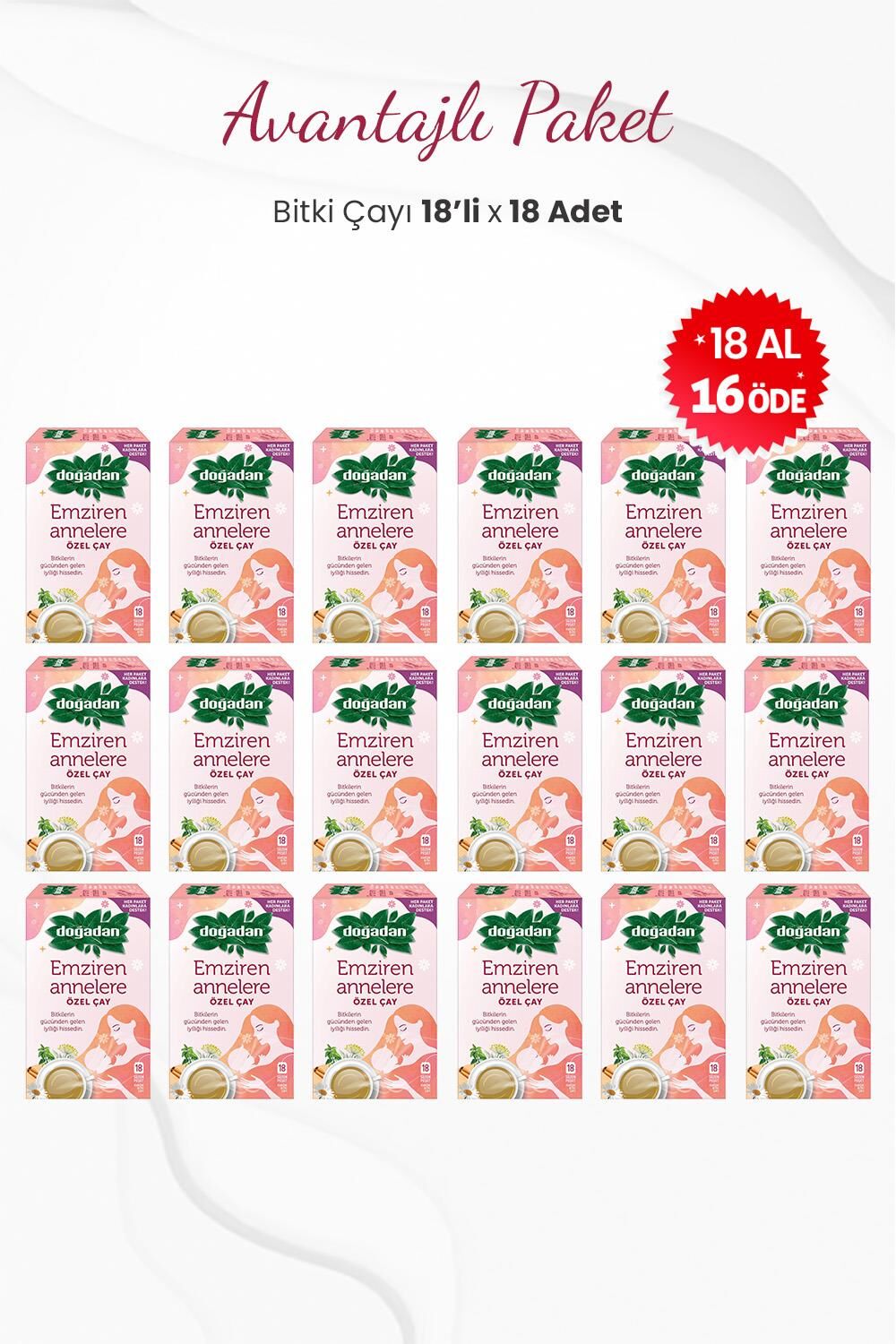 Doğadan 18 Al 16 Öde Emziren Annelere Özel Bitki Çayı