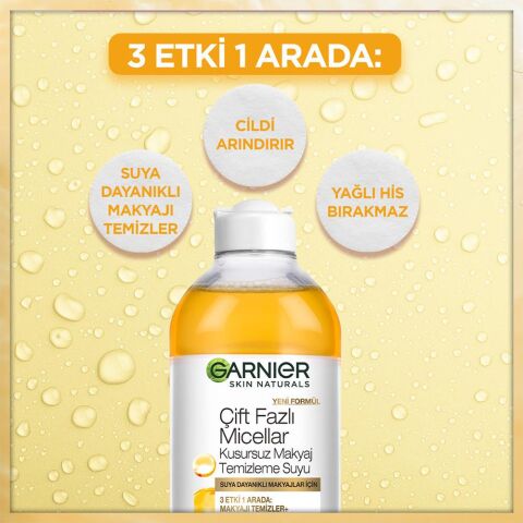 Garnier Micellar Temizleme Suyu Çift Fazlı Argan 400 ml