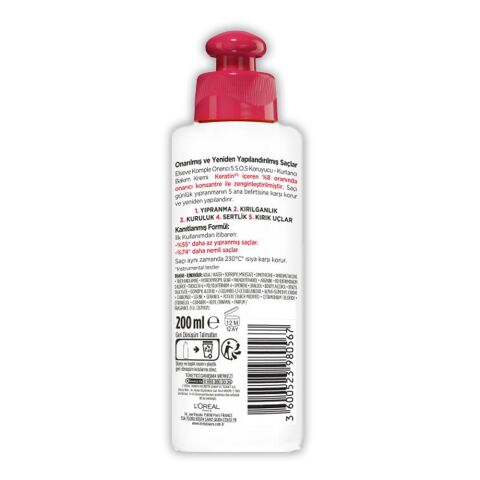 Elseve Komple Onarıcı 5 Koruyucu Kurtarıcı Saç Kremi S.O.S 200 ml