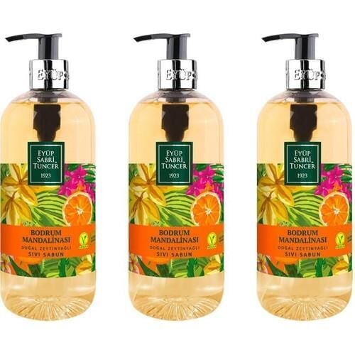 EST Bodrum Mandalinası Doğal Zeytinyağlı Sıvı Sabun 500 ml x 3