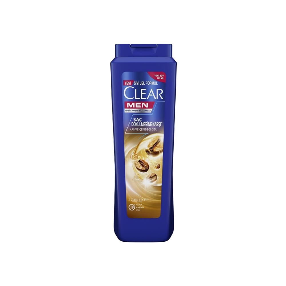 Clear Men Kepeğe Karşı Etkili Şampuan Saç Dökülmesine Karşı Kahve Çekirdeği Özü 485 ml