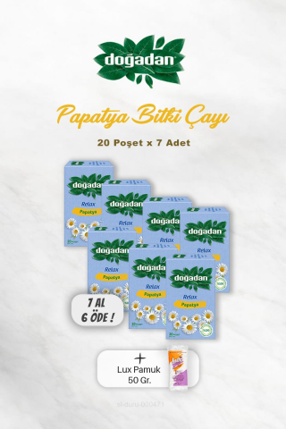 7 AL 6  ÖDE Doğadan Papatya Bitki Çayı, Pamuk