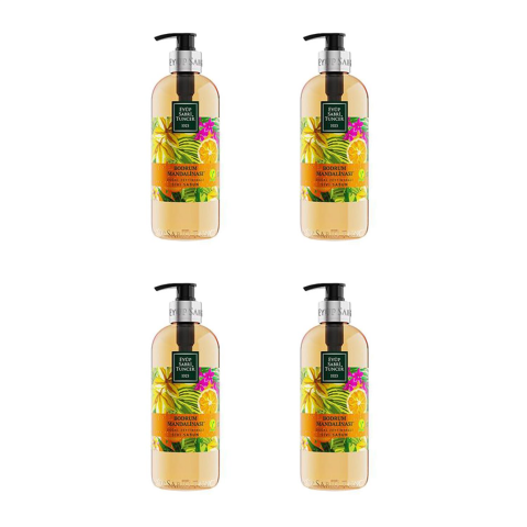 EST Bodrum Mandalinası Doğal Zeytinyağlı Sıvı Sabun 500ml-4 Adet