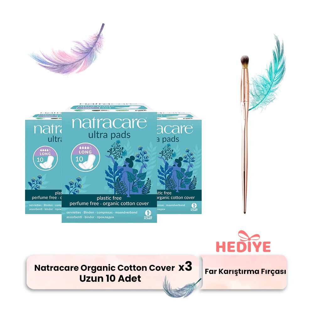 Natracare Ultra Uzun 10' lu x 3, Far Karıştırma Fırçası Hediyeli