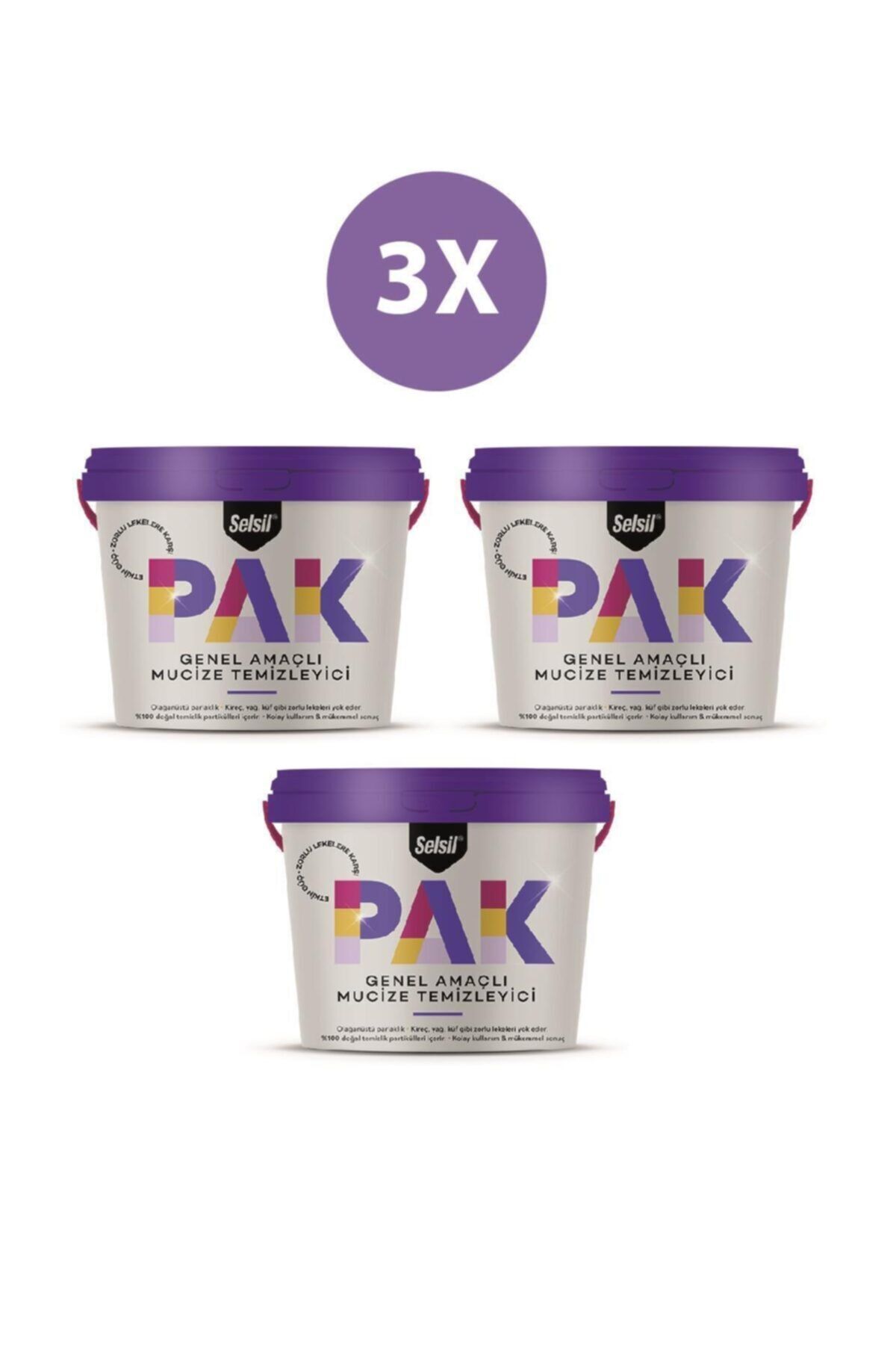 Selsil Pak Genel Amaçlı Mucize Temizleyici 3'lü 500 Gr