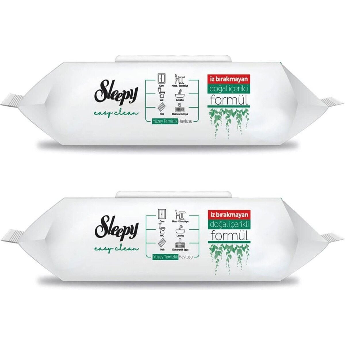 Sleepy Easy Clean 50'li Yüzey Temizlik Havlusu 2 Adet