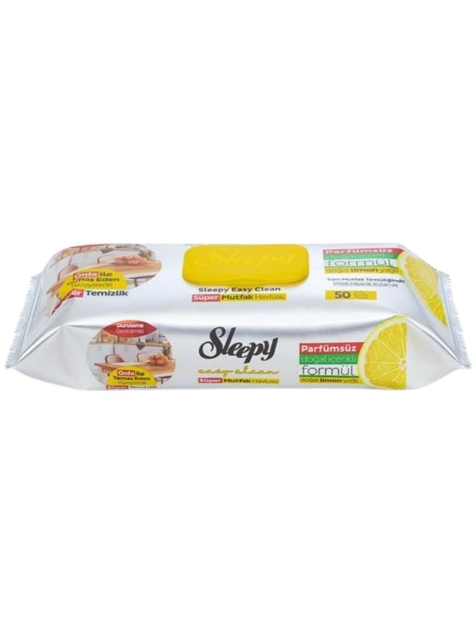 Sleepy Easy Clean Limon Yağlı Süper Mutfak Havlusu 50 yaprak