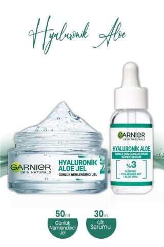 Garnier Hyaluronik Aloe Nemlendirici Jel 50 ml ve Dolgunlaştıran Serum 30 ml