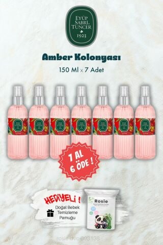 Amber Kolonyası 150 ML 7 AL 6 ÖDE ve ROSIE Hediye