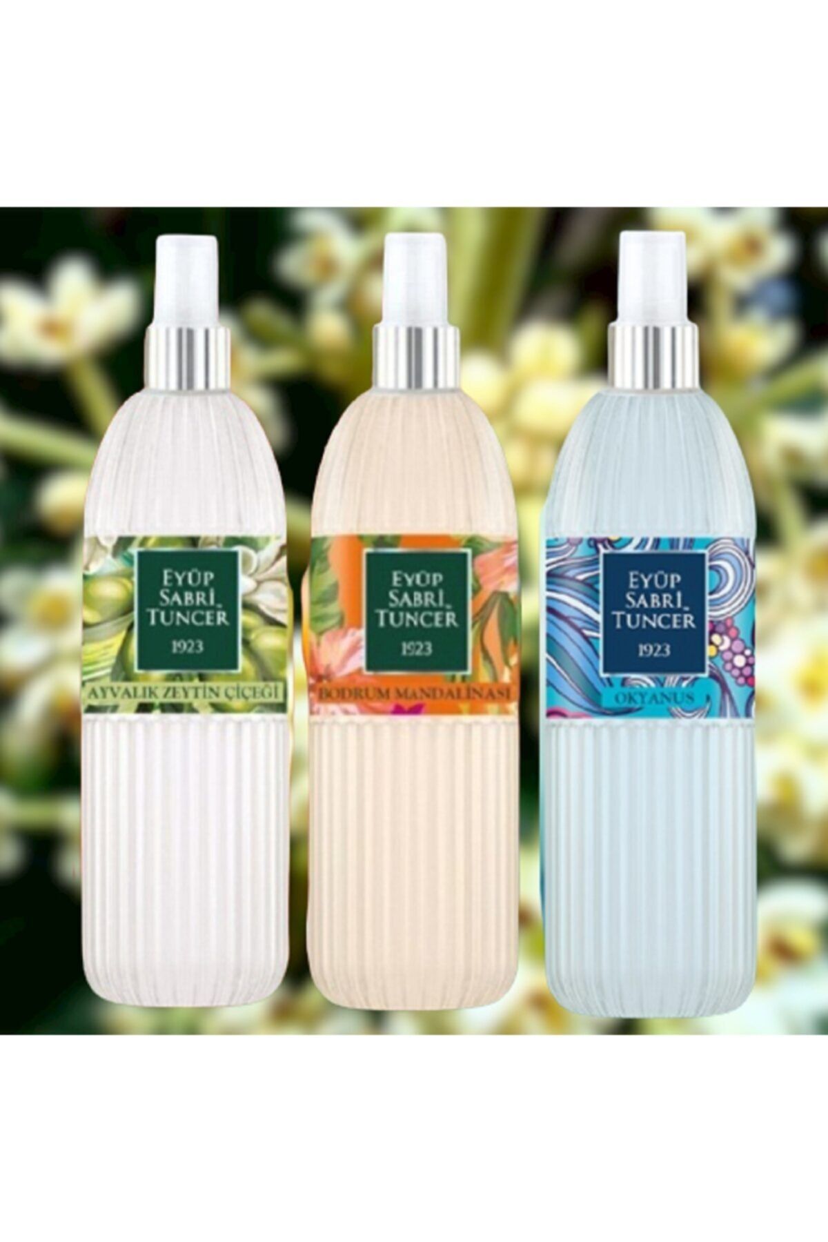 150 Ml Sprey Pet Şişe Ayvalık Zeytin Çiçeği+Bodrum Mandalinası+Okyanus Kolonyası