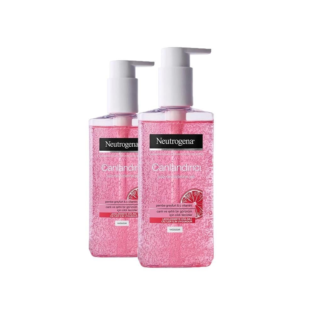 Neutrogena Canlandırıcı Yüz Yıkama Jeli Pembe Greyfurt 200 ml x 2