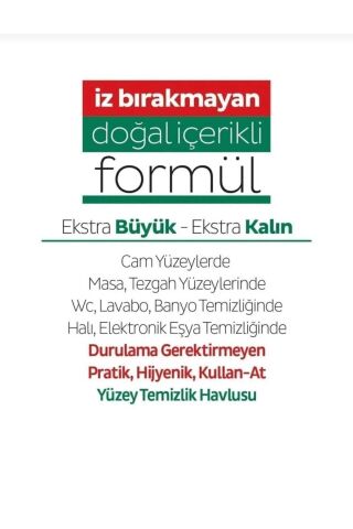 Easy Clean Yüzey Temizleme Havlusu 100'lü x 3 Adet