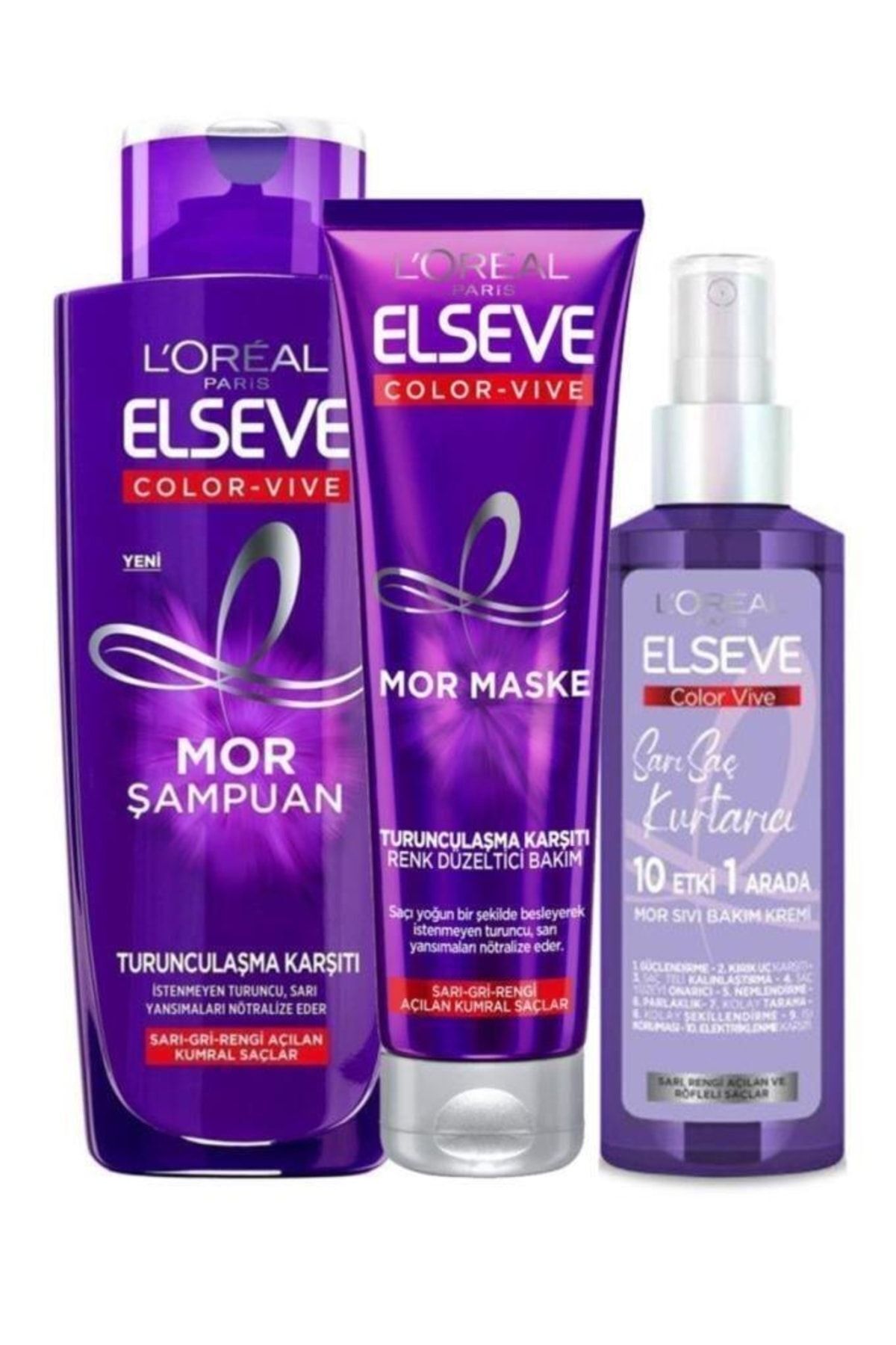 Elseve Turuncusuz :) Sarılar Mor Bakım Seti